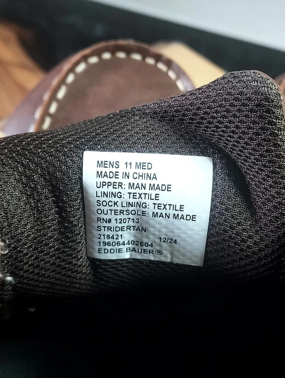 Eddie Bauer Stridertan Tan/ Men's Size 11